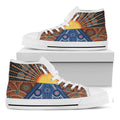 Aboriginal Indigenous Sunset Art Print White High Top Sneakers