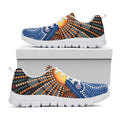 Aboriginal Indigenous Sunset Art Print White Running Shoes