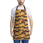 Aboriginal Kangaroo Pattern Print Apron