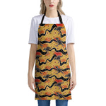 Aboriginal Kangaroo Pattern Print Apron