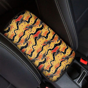 Aboriginal Kangaroo Pattern Print Car Center Console Cover