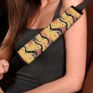 Aboriginal Kangaroo Pattern Print Car Seat Belt Covers