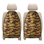 Aboriginal Kangaroo Pattern Print Car Seat Organizers
