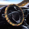 Aboriginal Kangaroo Pattern Print Car Steering Wheel Cover