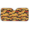 Aboriginal Kangaroo Pattern Print Car Sun Shade