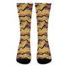 Aboriginal Kangaroo Pattern Print Crew Socks