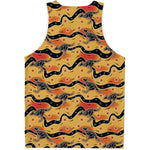 Aboriginal Kangaroo Pattern Print Men's Tank Top