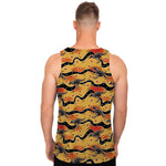 Aboriginal Kangaroo Pattern Print Men's Tank Top