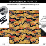 Aboriginal Kangaroo Pattern Print Oversized Sofa Protector