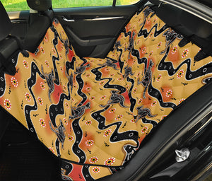 Aboriginal Kangaroo Pattern Print Pet Car Back Seat Cover