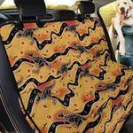 Aboriginal Kangaroo Pattern Print Pet Car Back Seat Cover