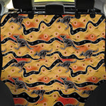 Aboriginal Kangaroo Pattern Print Pet Car Back Seat Cover