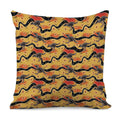 Aboriginal Kangaroo Pattern Print Pillow Cover