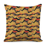 Aboriginal Kangaroo Pattern Print Pillow Cover