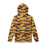 Aboriginal Kangaroo Pattern Print Pullover Hoodie