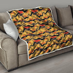 Aboriginal Kangaroo Pattern Print Quilt