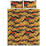 Aboriginal Kangaroo Pattern Print Quilt Bed Set