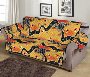 Aboriginal Kangaroo Pattern Print Sofa Protector