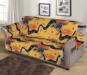 Aboriginal Kangaroo Pattern Print Sofa Protector