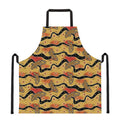 Aboriginal Lizard Pattern Print Apron