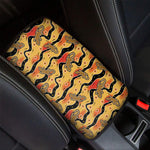 Aboriginal Lizard Pattern Print Car Center Console Cover