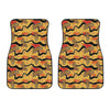 Aboriginal Lizard Pattern Print Front Car Floor Mats