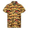 Aboriginal Lizard Pattern Print Men's Short Sleeve Shirt