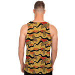 Aboriginal Lizard Pattern Print Men's Tank Top