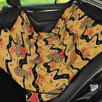 Aboriginal Lizard Pattern Print Pet Car Back Seat Cover