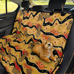 Aboriginal Lizard Pattern Print Pet Car Back Seat Cover