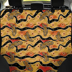 Aboriginal Lizard Pattern Print Pet Car Back Seat Cover