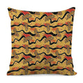 Aboriginal Lizard Pattern Print Pillow Cover