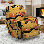 Aboriginal Lizard Pattern Print Recliner Slipcover