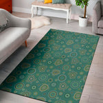 Aboriginal Sea Turtle Pattern Print Area Rug