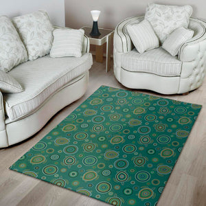 Aboriginal Sea Turtle Pattern Print Area Rug