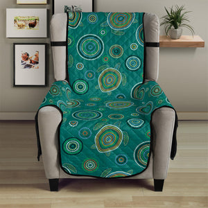 Aboriginal Sea Turtle Pattern Print Armchair Protector