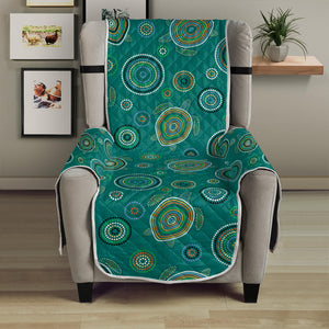 Aboriginal Sea Turtle Pattern Print Armchair Protector