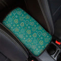 Aboriginal Sea Turtle Pattern Print Car Center Console Cover