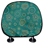 Aboriginal Sea Turtle Pattern Print Car Headrest Covers