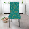 Aboriginal Sea Turtle Pattern Print Dining Chair Slipcover