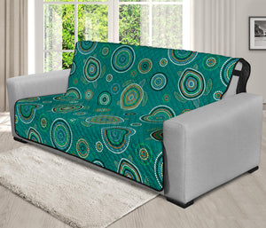 Aboriginal Sea Turtle Pattern Print Futon Protector