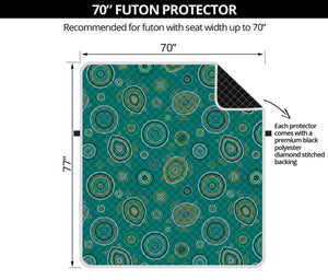 Aboriginal Sea Turtle Pattern Print Futon Protector