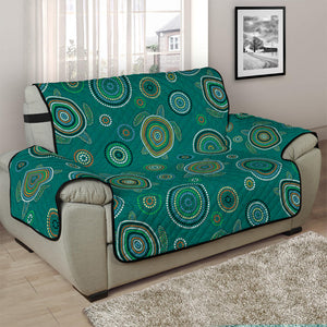 Aboriginal Sea Turtle Pattern Print Half Sofa Protector