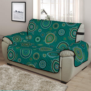 Aboriginal Sea Turtle Pattern Print Half Sofa Protector