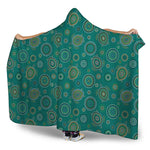 Aboriginal Sea Turtle Pattern Print Hooded Blanket