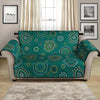 Aboriginal Sea Turtle Pattern Print Loveseat Protector