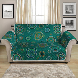 Aboriginal Sea Turtle Pattern Print Loveseat Protector