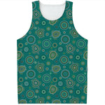 Aboriginal Sea Turtle Pattern Print Men's Tank Top