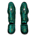 Aboriginal Sea Turtle Pattern Print Muay Thai Shin Guards