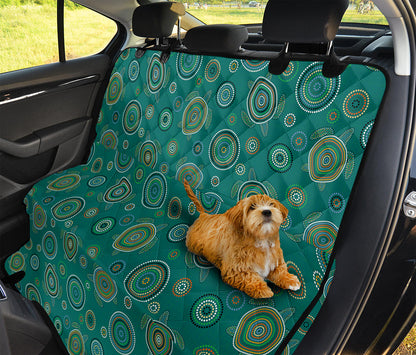 Aboriginal Sea Turtle Pattern Print Pet Car Back Seat Cover